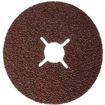 Bosch 2 608 605 464 - Disco lijador de fibra para amoladora angular, corindón - 115 mm, 22 mm, 24
