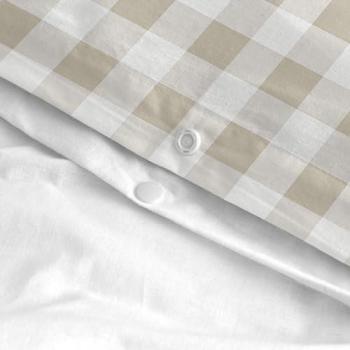 Juego Nórdico Cuna 2 Piezas Beige 100% Algodón 150 TC Fabricado en España Maxicuna 115x145 cm