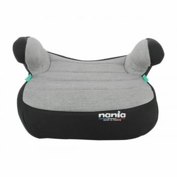 Silla para el Coche Nania Gris - Grupo 0+/1, homologada según la normativa europea ECE R44/04, con sistema de instalación mediante cinturón de seguridad del vehículo, reposacabezas ajustable en altura,
