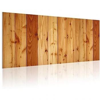 Cabecero para Cama de 90 cm, PVC Estampado, Impresión Patrón Madera, 95 x 60 x 0.5 cm, CAB-010