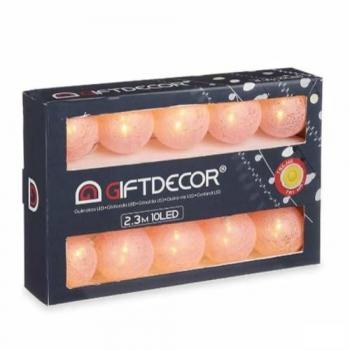 Guirnalda de Luces LED Bola Rosa 2,3 m (12 Unidades)