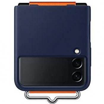 Samsung Galaxy Z Flip3 Silicone Cover with Strap - Official Samsung Case - Navy