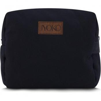 Neceser Jyoko Basic Night - Organizador de Artículos Personales Elegante y Sofisticado, liso en negro