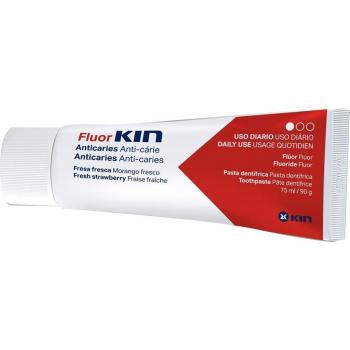 Fluor Kin Pasta Dentífrica Anticaries Sabor Fresa 75 ml