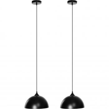 Lámparas Colgantes de Metal Ø30x126 cm Negro