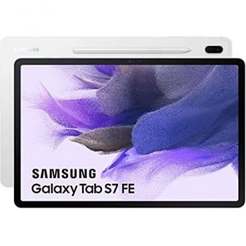 Samsung - Tablet Galaxy Tab S7 FE de 12,4 Pulgadas con WiFi y Sistema Operativo Android 128GB Plata ES Version