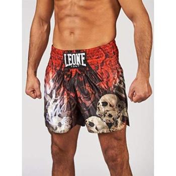 Leone 1947 - Memento, pantalón Corto Kick-Thai Unisex – Adulto, Unisex Adulto, Pantalón Corto Kick-Thai, AB903, Rojo, M