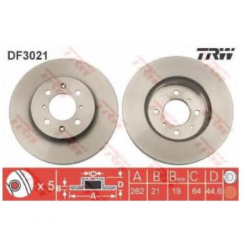 TRW DF3021 Rotores de Discos de Frenos