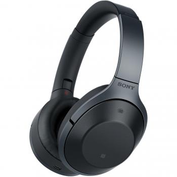 Sony MDR-1000X Wireless Bluetooth Noise Cancelling Ambient Sound Touch Sensor High Resolution Audio Headphones - Black
