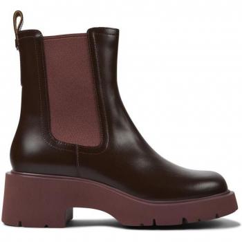 Camper Milah Women's Burgundy Leather Ankle Boots
