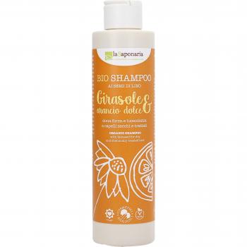 Champú líquido de girasol y naranja dulce 200 ml - La Saponaria