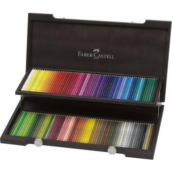 FABER-CASTELL Polychromos 120 Colored Pencil Set in Wenge Wood Case