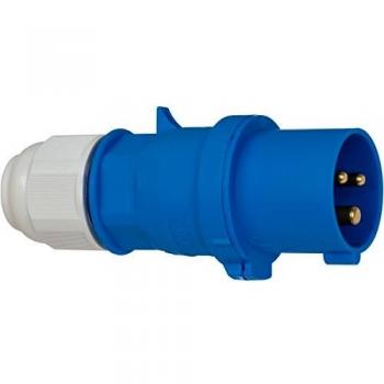 Brennenstuhl 1081010 Clavija, 230 V, Azul y Gris