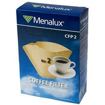 Menalux CFP2 - 100 Filtros de papel 1x2 para cafetera de goteo