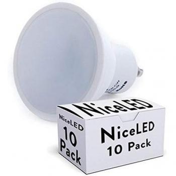 Greenice | Pack 10 Bombilla LED GU10 7W 520Lm 30.000H | Blanco Frío