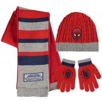 Conjunto gorro guantes bufanda premium Spiderman Marvel