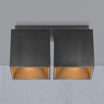 Nordlux Ethan 2-Spot On-Track Light, Black, GU10, Aluminum, Max. 100W, Dimensions: 21x10x12 cm