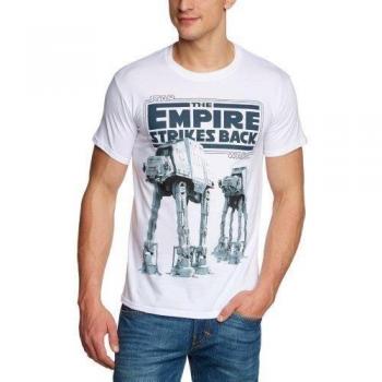 Bravado - Camiseta de Star Wars con cuello redondo para hombre, color blanco, talla 56/58