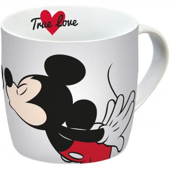 Disney Mickey Mouse Kiss Porcelana Taza, Porcelana, Color Blanco, 12,3 x 9 x 8,5 cm