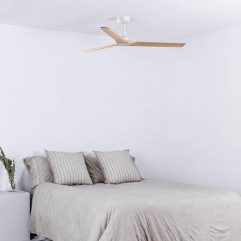 Ventilador de techo Heywood M, DC blanco/madera clara