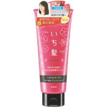 Kracie Ichikami 150g Hair Styling Cream - Japanese Herbal Formula for Strong Hold and Shine