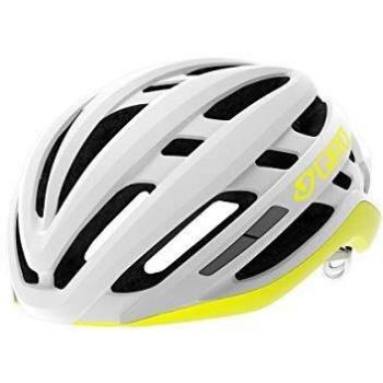 Giro Agilis W Casco de Ciclismo Road, Mujer, Blanco Mate y Amarillo, S | 51-55cm