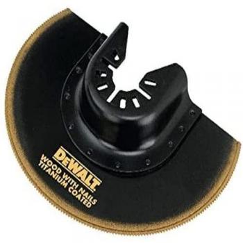 DeWalt DT20711-QZ DT20711-QZ-Hoja de Sierra de Titanio para Corte al RAS 100mm para Multi-Herramienta oscillante, 0 W, 0 V, Arándano