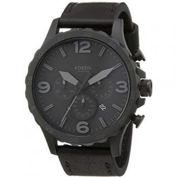 Fossil Men's Chronograph Quartz Watch with Leather Strap JR1354