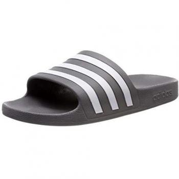 adidas Adilette Aqua Slide Men's Grey/White 13