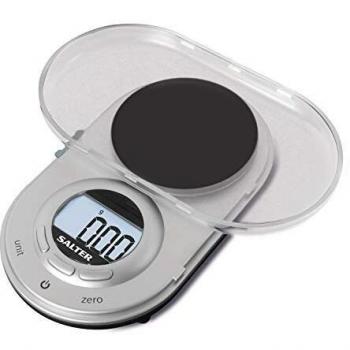 Salter 1260 SVDR Precision Micro Digital Kitchen Scales, Stainless Steel, 18 x 16 x 3 cm