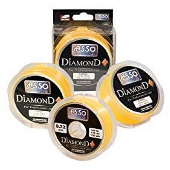 Hilo de Pescar Monofilamento Asso Diamond 300 m Amarillo Alta Visibilidad 0.30 mm