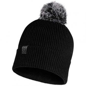 Buff Knitted Hat Kesha Black Gorro Tricot, Mujer, Negro, Talla única