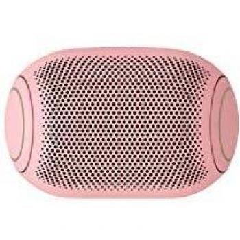 Altavoz Bluetooth Portátil LG XBOOM Go PL2P Rosa, 5W, Impermeable IPX5, Audio Meridian, Batería de 1500 mAh, Conexión USB-C