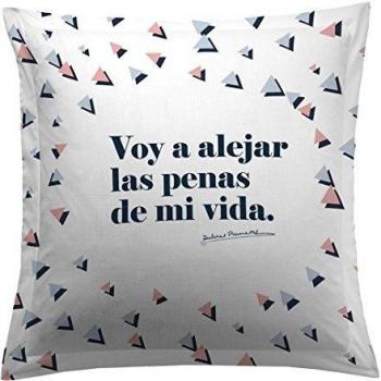 DOLORES PROMESAS Funda DE COJIN 50x50x5 Cm ALEJAR Las PENAS CP Azul
