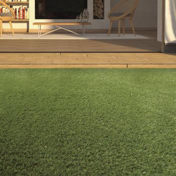 Césped Artificial Aberdeen 30 mm Nortene - Dimensiones: 2x10 m, Color: Verde, Material: Polietileno y polipropileno, Densidad: Alta, Uso: Jardines y espacios exteriores
