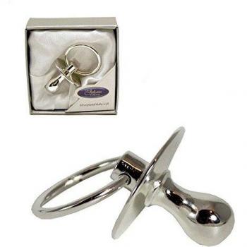 Conjunto de Ropa para Bebé Juliana Celeste y Blanco 1 Mes - Suave y Cómodo con Chupete Platinado en Caja de Regalo