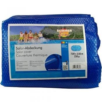 Cubierta Solar Ovalada para Piscina Summer Fun 700x350 cm PE Azul