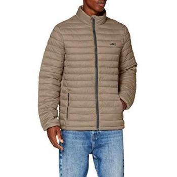 Jeep Piumino Ripiegabile In Sacca J9W Chaqueta, Hombre, Khaki/Magnet, L