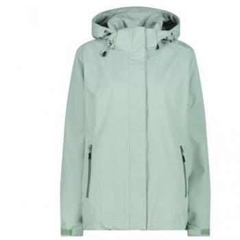 CMP Women's Zip Hooded Rain Jacket with Ventilation - Size 48