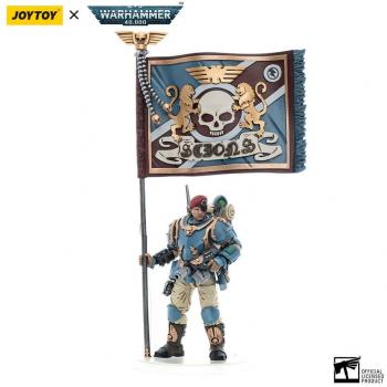 Astra Militarum Tempestus Scions Command Squad 55th Kappic Eagles Banner Bearer 1/18 Scale Action Figure