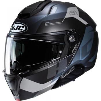 HJC Casco Modular i91 Carst MC5SF Negro-Gris
