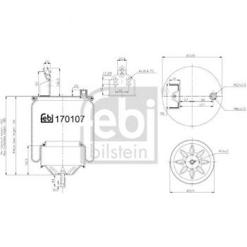 Fuelle de suspensión neumática FEBI BILSTEIN 170107