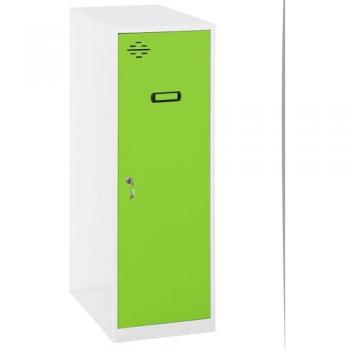 Casillero SIMONLOCKER DISM. SINGLE MINI 915x300x500 mm BL/VE, Taquillas Vestuario Metálica, Color Blanco/Verde, Dimensiones: 915x300x500 mm, Material