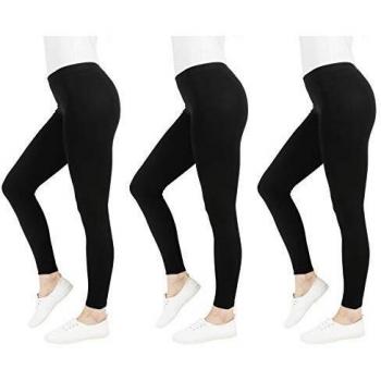 FM London Casual Leggings, Negro