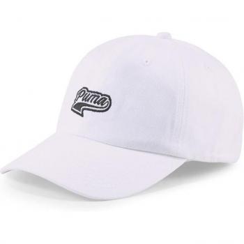 Gorra deportiva Puma Script Logo Cap blanca multicolor talla única