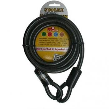 Cortina Cable antirrobo Stahlex-Candado para bicicleta Acero Cuerda 2000x 12mm