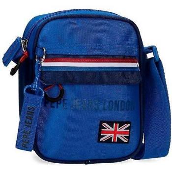 Pepe Jeans Overlap Bandolera Azul 17x21x7 cms Poliéster