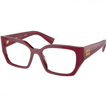 Miu Miu MU03VV 16H1O1 Women's Eyeglasses Burgundy Size 52 (Frame Only) - Blue Light Block Available