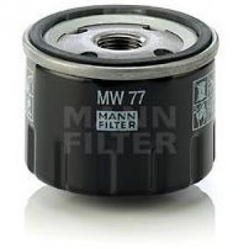 Original MANN-FILTER Filtro de Aceite MW 77 – Para Motocicletas