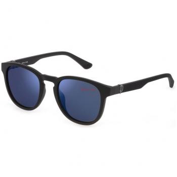 Police Beyond Lite 1 Blue Mirrored Sunglasses, Unisex, Size 53 MM
